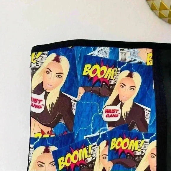 Premodonna By Ann Cherry Rare “Boom” Graphics Cartoon Compression Corset SizeXXL - Picture 2 of 16
